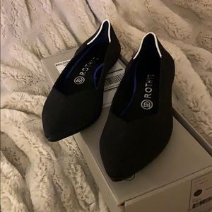 Rothy’s Black solid flats